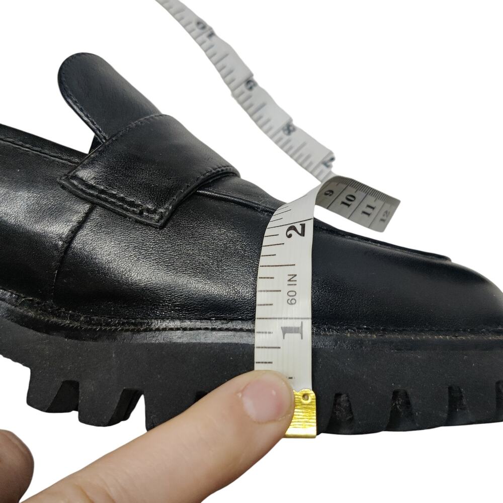 AEROSOLES Black Chunky Sole Loafers - Picture 9 of 11